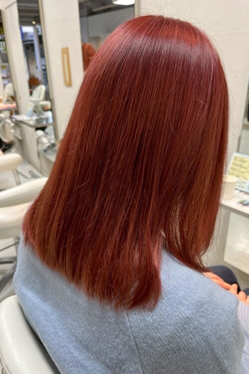 浦和大宮志木の美容室Hair & Make Azurアズールのハイトーンカラーデザインカラー