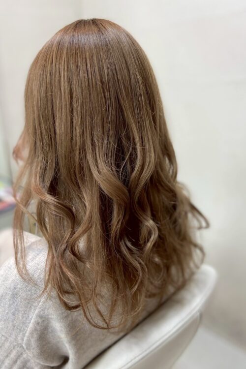 浦和大宮志木の美容室Hair & Make Azurアズールのハイトーンカラーデザインカラー
