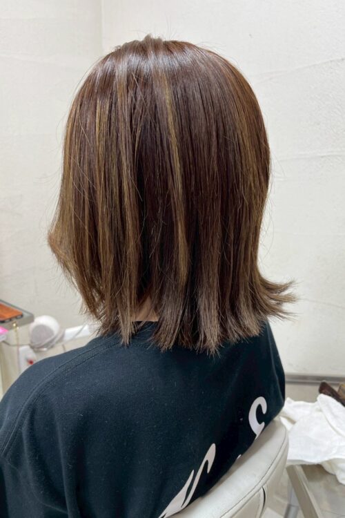 浦和大宮志木の美容室Hair & Make Azurアズールのハイトーンカラーデザインカラー