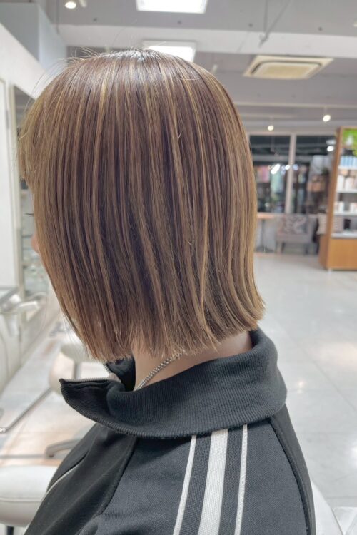 浦和大宮志木の美容室Hair & Make Azurアズールのハイトーンカラーデザインカラー