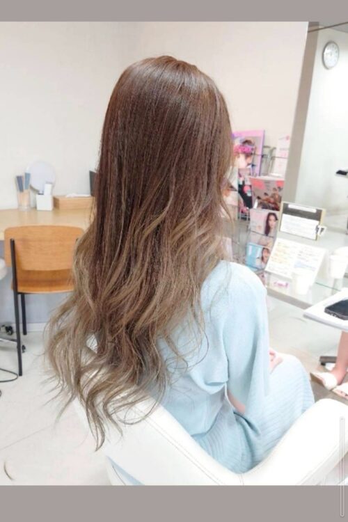 浦和大宮志木の美容室Hair & Make Azurアズールのハイトーンカラーデザインカラー