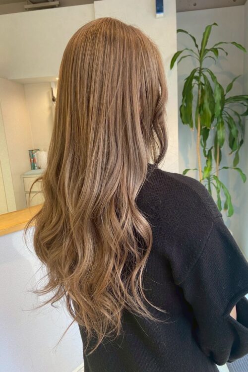 浦和大宮志木の美容室Hair & Make Azurアズールのハイトーンカラーデザインカラー