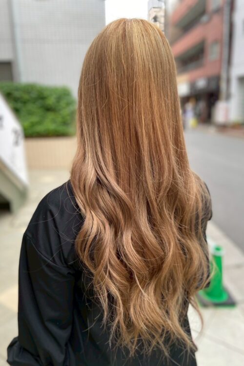 浦和大宮志木の美容室Hair & Make Azurアズールのハイトーンカラーデザインカラー