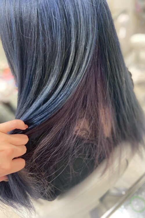 浦和大宮志木の美容室Hair & Make Azurアズールのハイトーンカラーデザインカラー