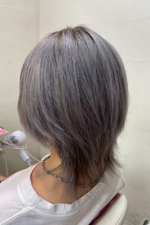 浦和大宮志木の美容室Hair & Make Azurアズールのハイトーンカラーデザインカラー