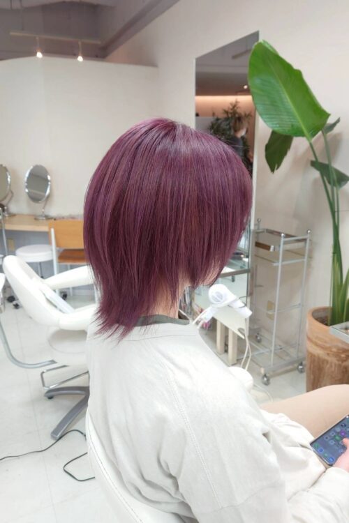 浦和大宮志木の美容室Hair & Make Azurのハイトーンカラーデザインカラー