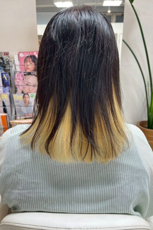 浦和大宮志木の美容室Hair & Make Azurのハイトーンカラーデザインカラー